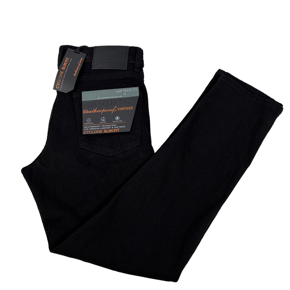 New Mens Weatherproof Vintage 1948 Selects Cyclone Slim Fit Jeans Size 32x30 NWT